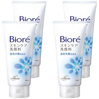 Biore 蜜妮 溫和水嫩洗面乳, 100g, 4件