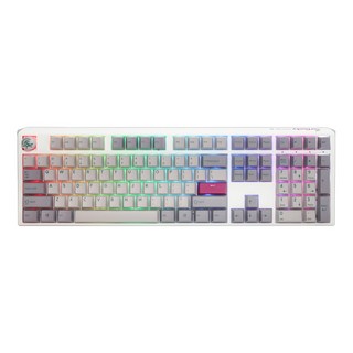 Ducky One3 雪霧灰 100% RGB 熱插拔 機械式鍵盤 Cherry茶軸 中文鍵帽, 茶軸, dkon2108st-btwpzmiwhhc2, mist grey 雪霧, 1個