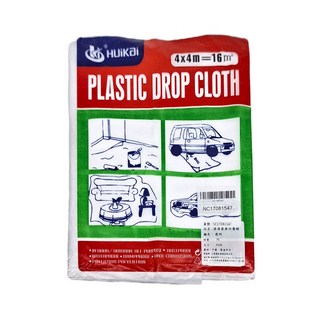 慧凱 裝修家具PE防塵保護膜 防塵罩, 透明, 400 x 400cm, 1個