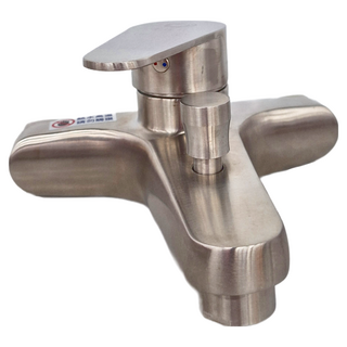 LEADER 麗達 304不鏽鋼沐浴龍頭40芯 標準拉桿 附六分墊片 S301 不鏽鋼原色 1310g, 1組