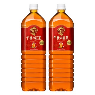 KIRIN 麒麟 午後紅茶 原味紅茶, 採用汀布拉Dimbula茶葉, 帶有玫瑰花般的香氣, 1.5L, 2瓶