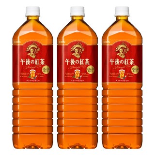 KIRIN 麒麟 午後紅茶 原味紅茶, 採用汀布拉Dimbula茶葉, 帶有玫瑰花般的香氣, 1.5L, 3瓶