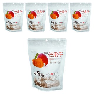 白堊園 愛文芒果乾, 120g, 5包