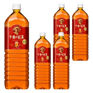 KIRIN 麒麟 午後紅茶 原味紅茶, 採用汀布拉Dimbula茶葉, 帶有玫瑰花般的香氣, 1.5L, 5瓶