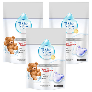 清淨海 Teddy Clean系列 植萃酵素洗衣膠囊 小蒼蘭香, 30顆, 3袋