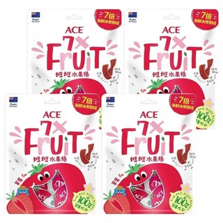 ACE 斑斑水果條 紐西蘭水果, 90g, 4袋