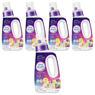 Kao 花王 New Beads 植萃香氛洗衣精 茉莉麝香 690g, 5瓶