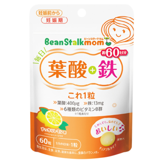 SNOW 雪印 Bean Stalk 葉酸鐵營養錠, 60顆, 1g, 1包