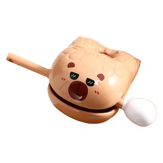 Topia 便利攜帶式木魚吊飾 水豚姆奇鑰匙圈 酷酷咚, 1個, 單一商品