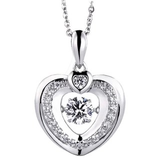 Crossfor Dancing Stone系列 懸浮閃動項鍊 S925銀 鋯石 鍊長40+5cm C10款 觸動的心