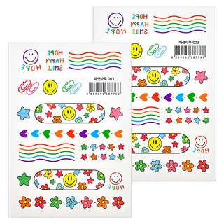 Passet 紋身貼紙, 刻面刺青003, 2組