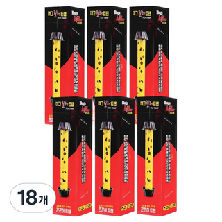 다와 버그킬러 끈끈이 트랩, 18개, 부착/포획형