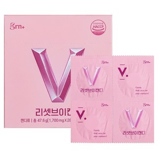 grn Reset V 糖 酸櫻桃口味 47.6g, 28錠, 1個