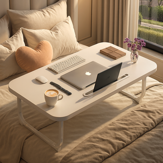 ROREM 折疊式床邊桌, 白色