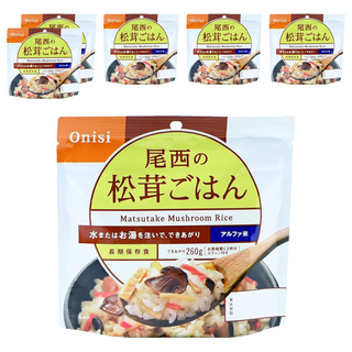 Onisi 尾西 沖泡即食飯 松茸風味, 100g, 6包