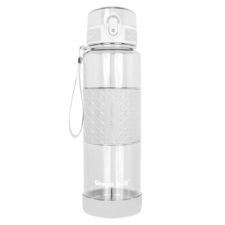 Green Bell 綠貝 果漾彈蓋水壺 安全鎖扣 直飲小口 單手操作 杯蓋可拆卸, 白色, 1L, 1個