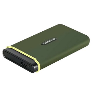 Transcend 創見 ESD380C 1TB USB3.2 Gen 2x2 Type-C 便攜式SSD固態硬碟, 高達2000MB/s, 橄欖綠