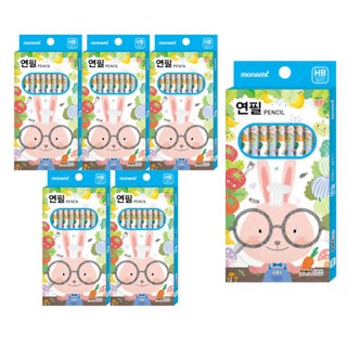 모니주 연필 HB 10p, 남, 60개
