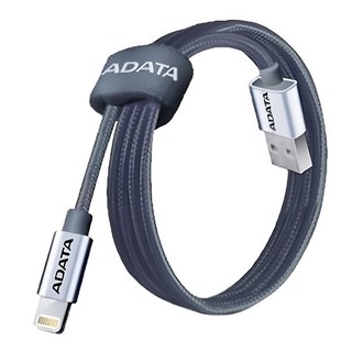 ADATA 威剛 Lightning充電傳輸線, 100cm, 鈦色 新版, 1條