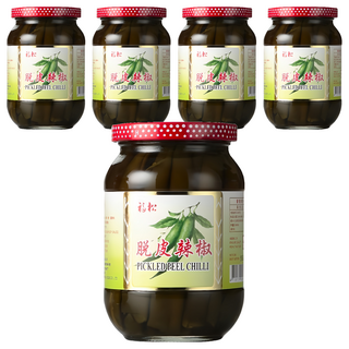 福松 脫皮辣椒, 精選釀味, 450g, 5罐