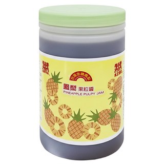 紅獅 鳳梨果粒醬 台灣產, 2.2kg, 1桶