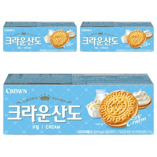 크라운산도 크림, 61g, 3개