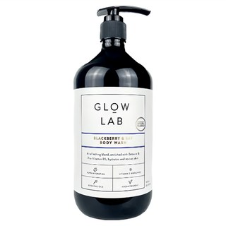 GLOW LAB 黑莓月桂葉沐浴露, 900ml, 1件