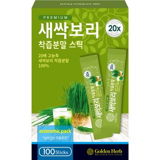 Golden Herb 大麥芽汁沖泡粉隨身包, 100g, 1盒