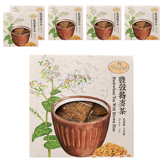 Magnet 曼寧 豐穀蕎麥茶 無咖啡因、蕎麥玄米牛蒡調和, 6g, 15包, 6盒