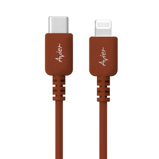 Avier COLOR MIX USB C-Lightning 高速充電傳輸線 適用於 iPhone iPad iPod, 2m, 紅色, 1條