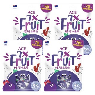 ACE 斑斑水果條 紐西蘭水果(黑醋栗 + 奇牙籽), 90g, 4袋