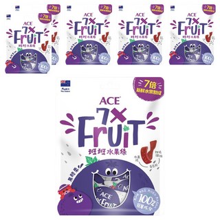 ACE 斑斑水果條 紐西蘭水果(黑醋栗 + 奇牙籽), 90g, 6袋