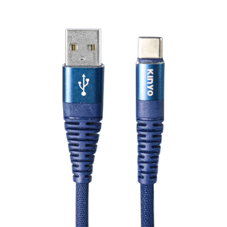 Kinyo Type-C-USB-A 6A超快充線 USB-C901 30g, 1.2m, 藍色, 1個