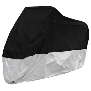 葉子小舖 防塵防水機車罩, 上黑色 + 下銀色