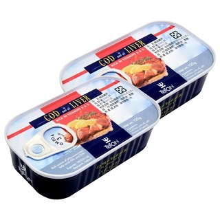 TRITON 鱈魚嫩肝, 120g, 2罐
