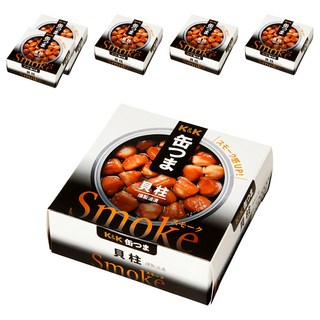 K&K 燻製油漬貝柱, 日本零嘴下酒菜, 50g, 6罐