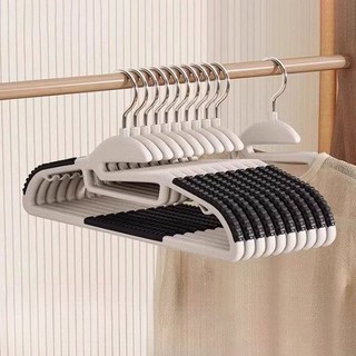 몰투유 회전형 논슬립 어깨뿔방지 옷걸이, 블랙, 20개