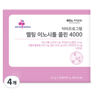 DOCTOR PROGRAM CHABIO 速溶肌醇膽鹼 4000 30入, 105g, 4個