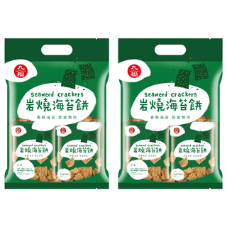 九福 岩燒海苔餅 香酥海苔口味, 200g, 2袋