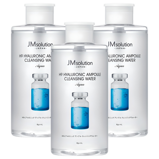 JM solution H9 玻尿酸安瓶卸妝水 Aqua, 850ml, 3個