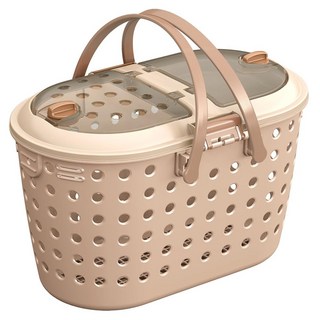 MARUKAN 寵物外出提籠, 茶, 1入