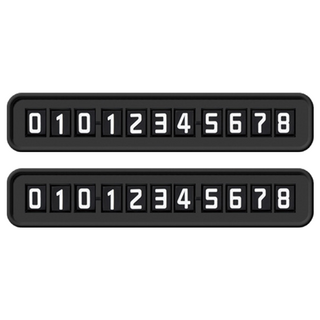 Secret 防滑停車號碼牌, 黑色, 2個