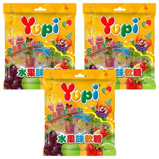 Yupi 水果味軟糖, 170g, 3袋