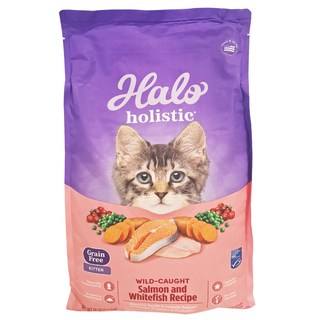 Halo 嘿囉 幼貓無穀 乾飼料 4.53kg, 野生鮭魚燉白魚, 1袋