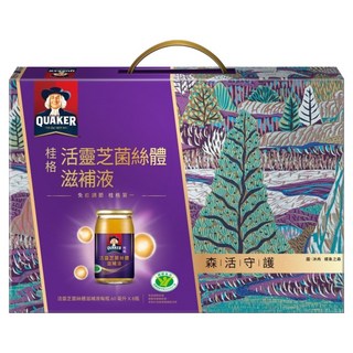QUAKER 桂格 活靈芝菌絲體滋補液禮盒, 8瓶, 60ml, 1盒