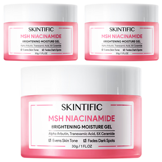 SKINTIFIC 菸鹼醯胺亮白保濕霜, 30g, 3罐