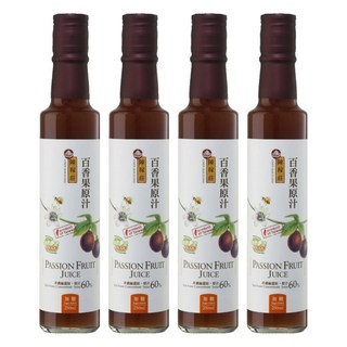 陳稼莊 百香果原汁 加糖, 250ml, 4瓶