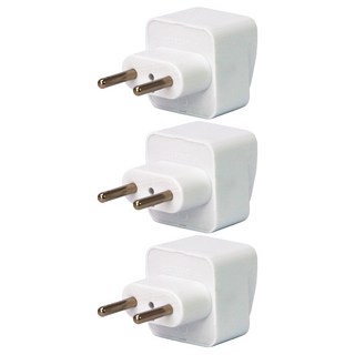 Kinyo 旅行萬用轉接頭 J-15, 白色, 3個