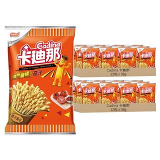 Cadina 卡迪那 德州薯條 茄汁口味, 38g, 24包