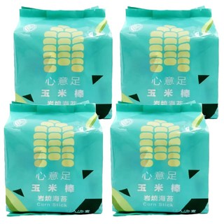 義竹鄉農會 心意足玉米棒 岩燒海苔口味, 102g, 4個